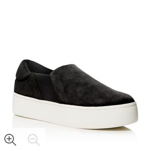 Vince "Warren" Suede Slip On Sneaker in Black